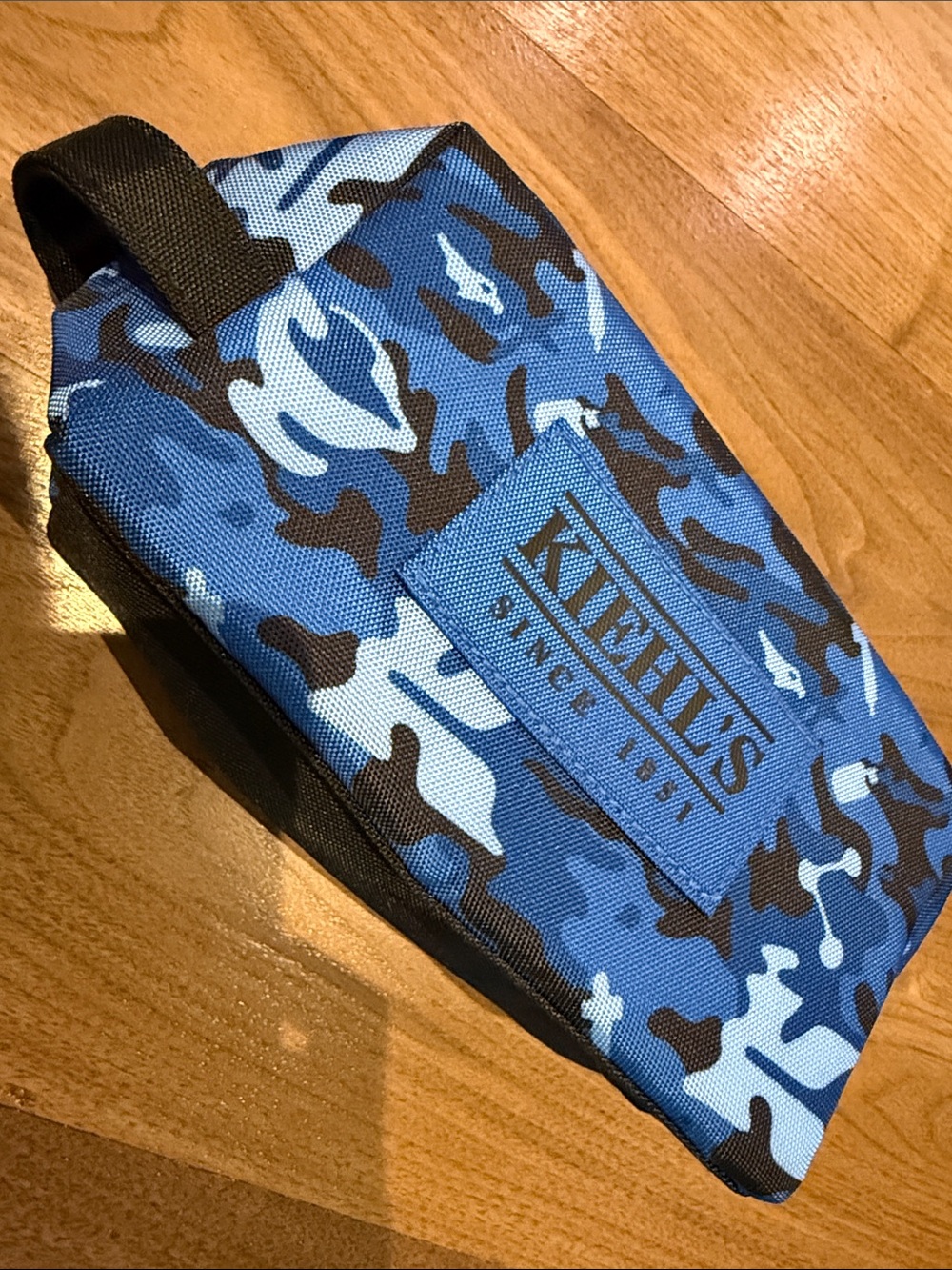 Kiehl's Blue Camouflage Toiletry Pouch
